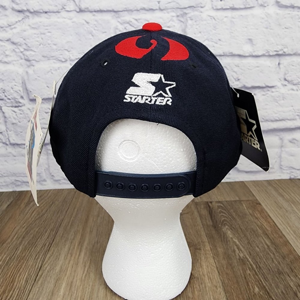 Cleveland Indians Carlos Baerga Starter SnapBack Hat Blue Embroidered NWT - Picture 5 of 12